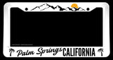 Palm Springs California White License Plate Frame - OwnTheAvenue