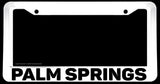 Palm Springs White License Plate Frame - OwnTheAvenue