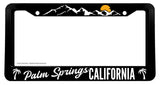 Palm Springs California Black License Plate Frame - OwnTheAvenue
