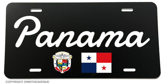Panama Flag Coat of Arms Car Truck License Plate Cover - OwnTheAvenue