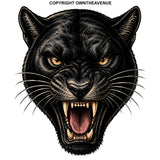 2 Pack Black Panther Lion Jaguar Animal Vinyl Sticker Decals 4" Inches