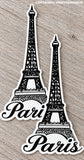 x2 Eiffel Tower Paris France Souvenir Car Truck Laptop Vinyl Sticker Decal 4.75"