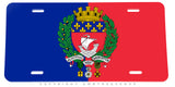 Paris France Flag Car Truck SUV Auto Metal License Plate