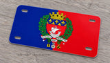 Paris France Flag Motorcycle Metal License Plate