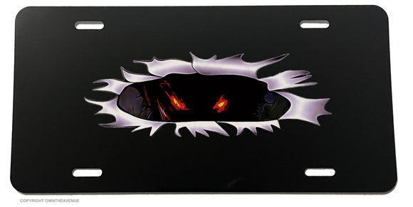 Peeking Monster Funny Joke Evil JDM License Plate Cover - OwnTheAvenue