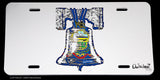 Pennsylvania Liberty Bell Flag License Plate Cover - OwnTheAvenue