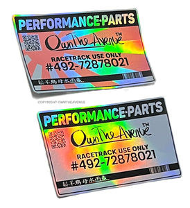 (2) JDM Racing Drifting Kanji Japan Holographic Oil Slick Sticker Decal Pack 3.7" - OwnTheAvenue