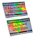 (2) JDM Racing Drifting Kanji Japan Holographic Oil Slick Sticker Decal Pack 3.7" - OwnTheAvenue