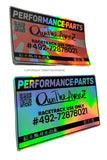 (2) JDM Racing Drifting Kanji Japan Holographic Oil Slick Sticker Decal Pack 3.7" - OwnTheAvenue