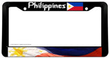 Philippines Philippine Filipino Flag Wavey Car Truck V02 License Plate Frame - OwnTheAvenue