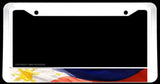 Philippines Philippine Filipino Flag Wavey White License Plate Frame - OwnTheAvenue