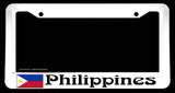 Philippines Philippine Filipino Flag Car Truck White License Plate Frame - OwnTheAvenue