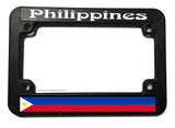 Philippines Filipino World Country Flag V03 Motorcycle License Plate Frame - OwnTheAvenue
