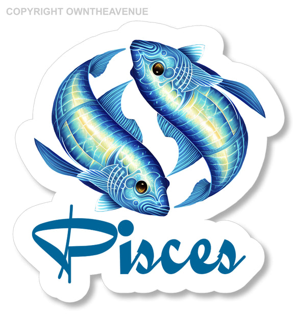 Pisces Zodiac Sign Logo Car Astrological Astrology Vinyl Sticker Decal FC-Art