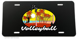 Play Volleyball Sports Outdoors Vintage Art Beach Ocean License Plate Cover