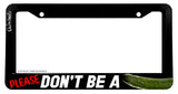 Please Don't Be a Funny Joke Cucumber Road Rage Gag Prank License Plate Frame - OwnTheAvenue