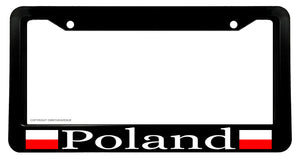Poland Polish Flag Car Truck License Plate Frame Model-84763 - OwnTheAvenue