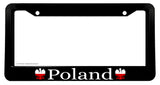 Poland Polish Eagle Flag Car Truck License Plate Frame Model-2373 - OwnTheAvenue