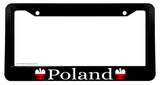 Poland Polish Eagle Flag Car Truck License Plate Frame Model-2373
