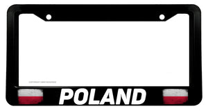 Poland Polish Polska Polski Flag Europe License Plate Frame - OwnTheAvenue