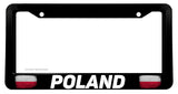 Poland Polish Polska Polski Flag Europe License Plate Frame - OwnTheAvenue
