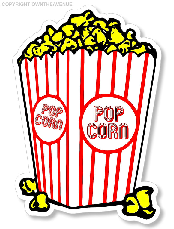 Vintage Jk Retro Popcorn Funny Joke 80s 70s Bumper Vinyl Sticker Decal 3.5