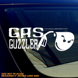Gas Guzzler Model2 Off Road Lifted Truck 4x4 Humor Funny Joke Vinyl Decal 6"