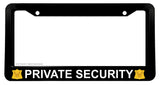 Private Security Guard Safety Warning Caution Car Truck License Plate Frame - OwnTheAvenue