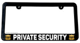 Security Guard Safety Warning Caution Car Truck Slim Style License Plate Frame - OwnTheAvenue