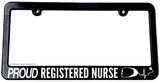 Proud Registered Nurse RN Care Giver MD Car Truck License Plate Frame - OwnTheAvenue
