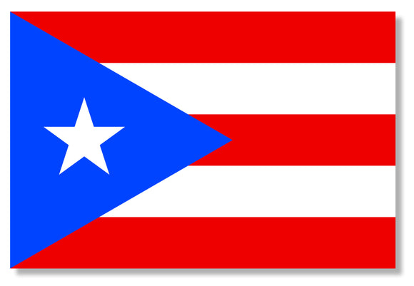 Puerto Rico Flag Vinyl Sticker Decal 4