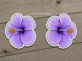 L/R Hawaiian Hibiscus Flower Vinyl Sticker Decals Model V0001A