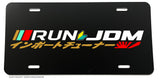 Run JDM Kanji Japanese Rising Sun Drifting Racing Auto License Plate - OwnTheAvenue