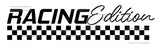 Checkered Pattern Flag Racing Edition Euro Racing Drifting Sticker Decal