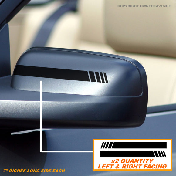 2pcs Rear View Mirror Side Stripe Body Graphic Car Vinyl Decor Car Sticker Decals