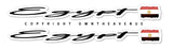 2Pcs Egypt Egyptian Vintage Style Flags Racing Drifting Vinyl Sticker Decals 5" - OwnTheAvenue