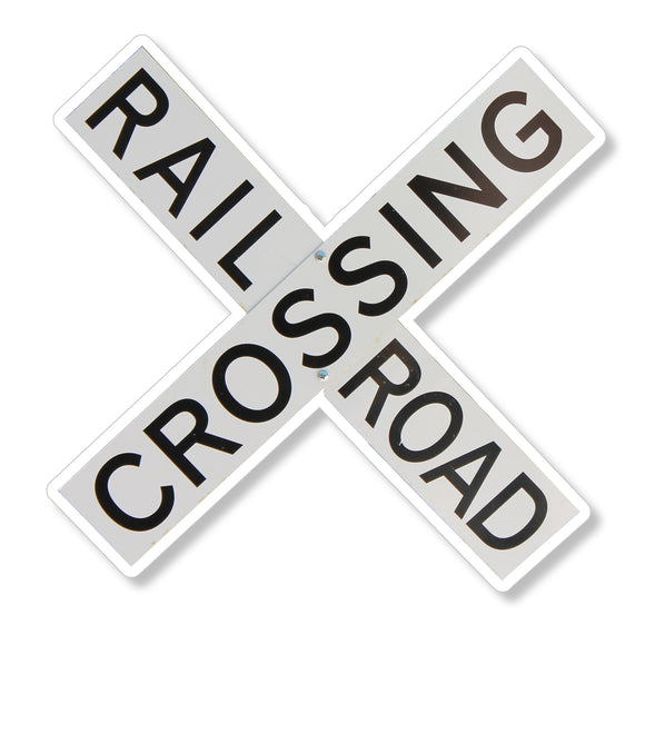 Railroad Crossing Sign Car Truck Window Bumper Laptop Cup Cooler Sticker Decal - OwnTheAvenue