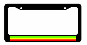 Rasta Rastafarian 420 Colors Racing Drifting Car Truck License Plate Frame