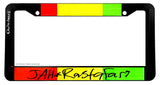 Jahrastafari Rasta Rastafarian Reggae Model V01 License Plate Frame - OwnTheAvenue
