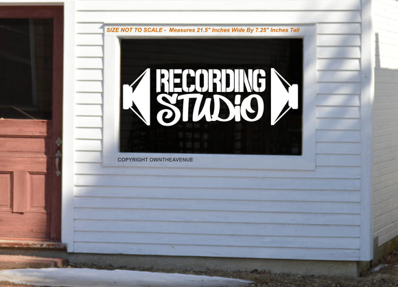 Recording Studio Music Hip Hop Subwoofer Outdoor Decor Decal For Business Office - OwnTheAvenue