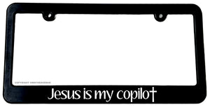 Christian Jesus Copilot Slim Style Model 003 License Plate Frame