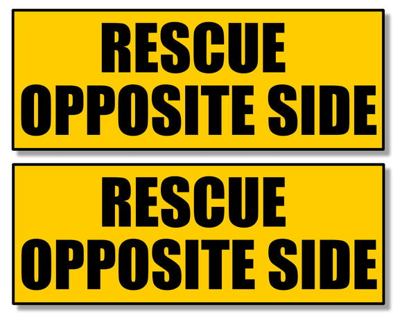 x2 airplane aircraft airport pilot rescue opposite side Sticker Decals 5