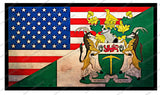 Vintage Style Rhodesia Rhodesian USA American Flag Vinyl Sticker Decal 3.5" - OwnTheAvenue