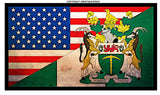 Vintage Style Rhodesia Rhodesian USA American Flag Vinyl Sticker Decal 3.5" - OwnTheAvenue
