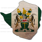 Rhodesia Rhodesian Vintage Style Map Outline Sticker Decal 3.75" - OwnTheAvenue