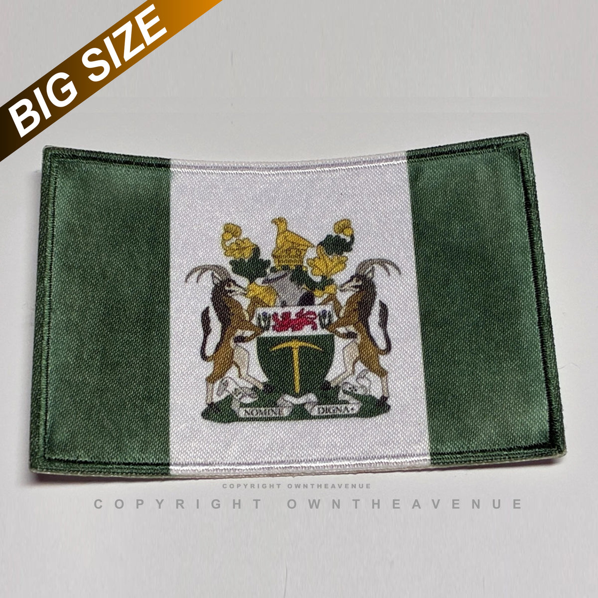 Big Size Rhodesia Rhodesian World Country Flag Iron On Patch 3