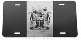 Rhodesia Rhodesian Vintage Style Subdued Metal Printed License Plate