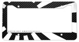 Japan Rising Sun Carbon Fiber Style JDM Drifting Racing Metal License Plate Frame - OwnTheAvenue