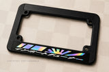 Japan Kanji Rising Sun Racing Sport Holographic Motorcycle License Plate Frame