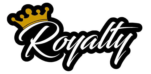 Royalty JDM Racing Drifting Bronze Gold Crown Vinyl Sticker Decal - Choose Size